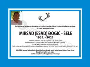 Preminuo Mirsad Đogić - Šele