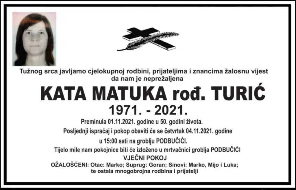 Preminula Kata Matuka