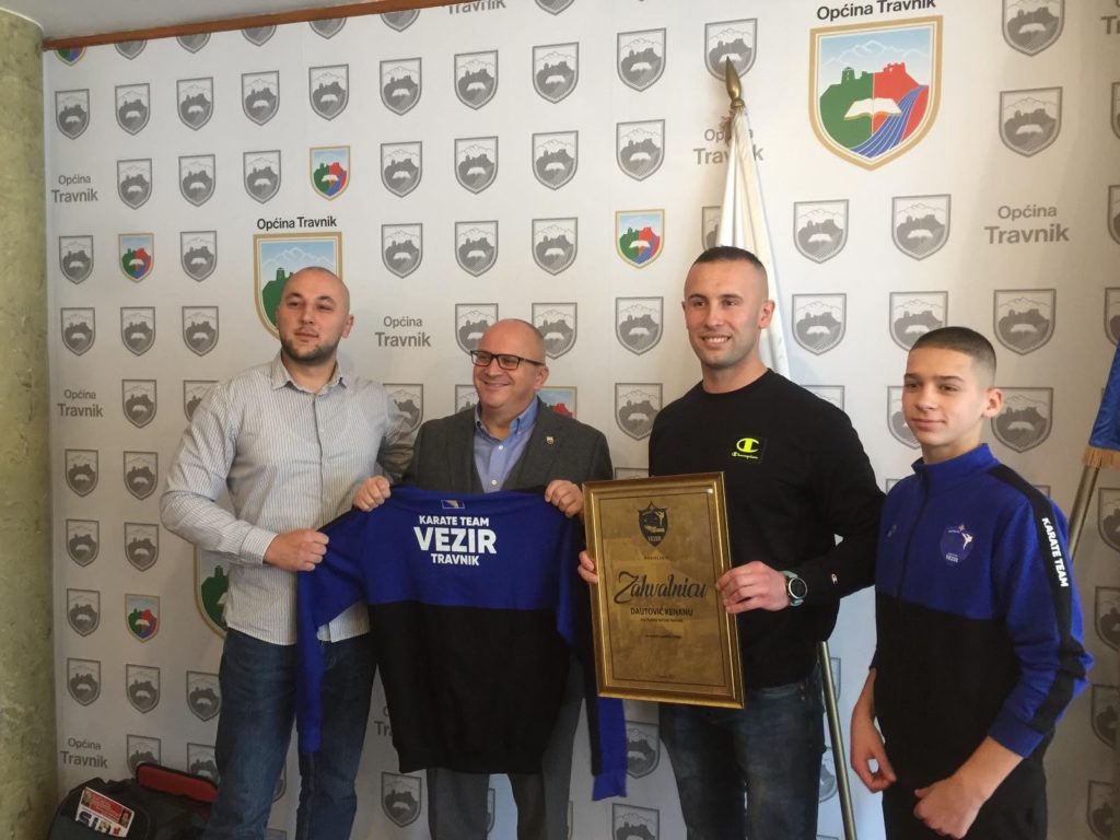 (FOTO/VIDEO) Dautović ugostio Ismaila Zolotu, balkanskog prvaka u karateu