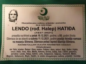 Preminula Hatiđa Lendo