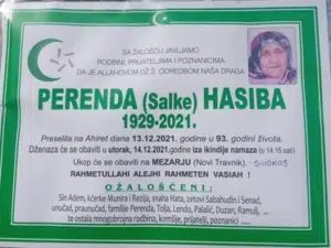 Preminula Hasiba Perenda