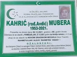 Preminula Mubera Kahrić