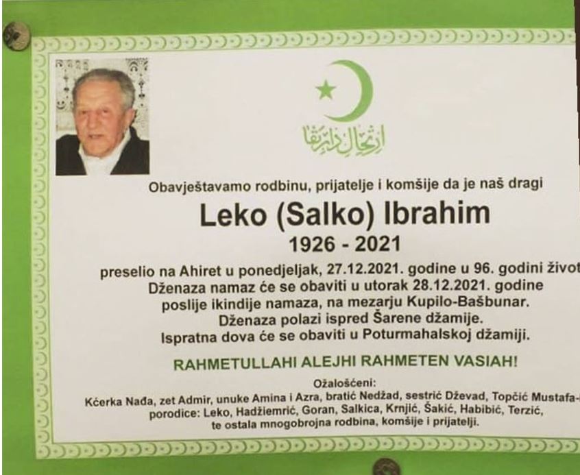 Preminuo Leko Ibrahim