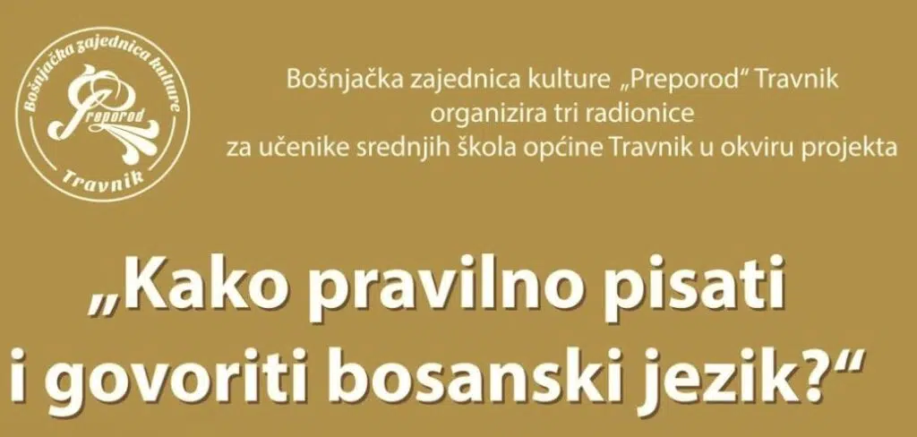 TRAVNIK / Jezičke radionice za srednjoškolce „Kako pravilno pisati i govoriti bosanski jezik“