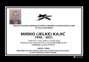 Preminuo Mirko Kajić