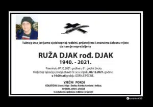 Preminula Ruža Djak