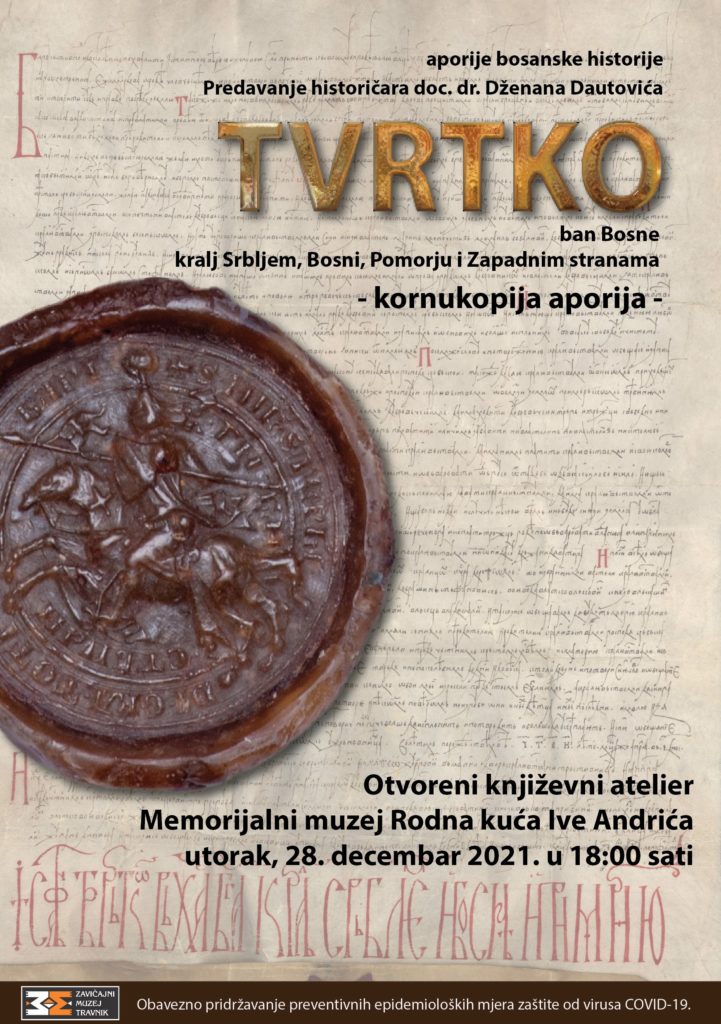 Aporije bosanske historije/ Ciklus predavanja o temama iz srednjovjekovne Bosne se nastavlja...