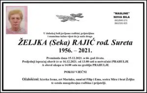 Preminula Željka Rajić