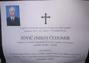 Preminuo Čedomir Jović