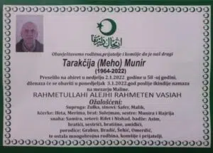 Preminuo Tarakčija Munir