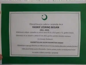 Preminuo Began Haskić