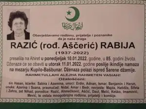 Preminula Rabija Razić