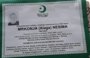 Preminula Nesima Mrkonja