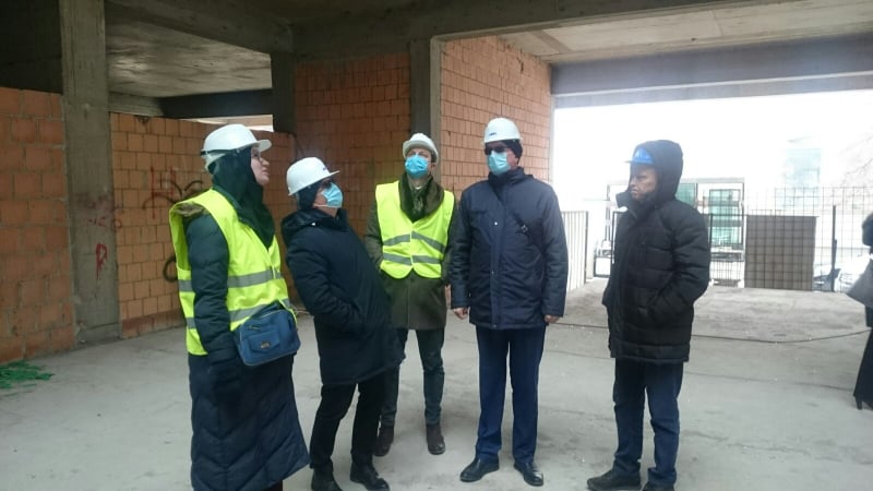 (foto/video) dautović i lendo obišli gradilište srednjoškolskog centra u travniku