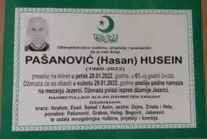 Preminuo Husein Pašanović