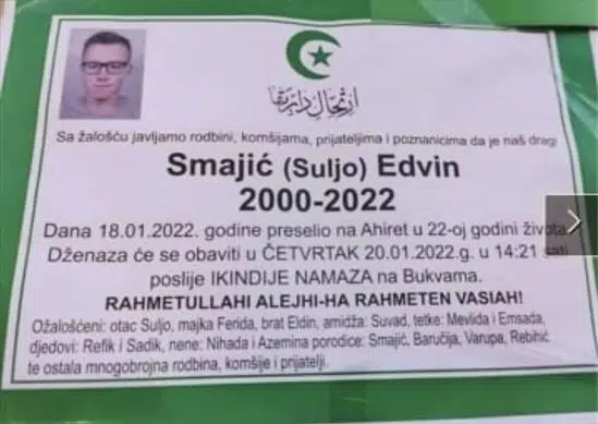 Preminuo Edvin Smajić