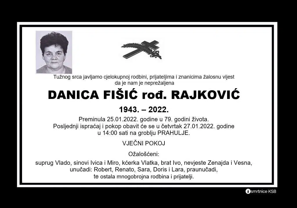 Preminula Danica Fišić
