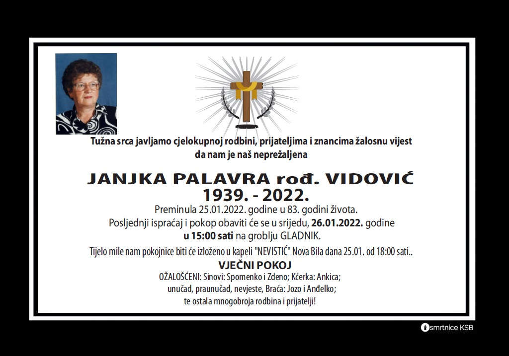Preminula Janjka Palavra