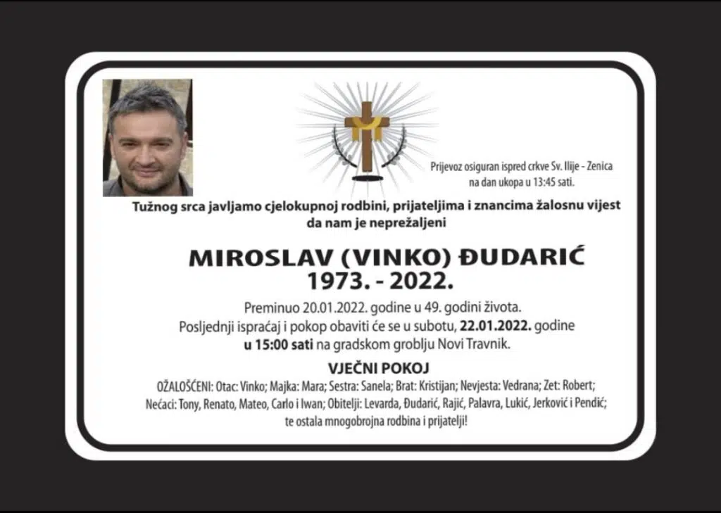 Preminuo Miroslav Đudarić