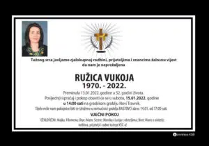 Preminula Ružica Vukoja