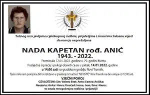 Preminula Nada Kapetan