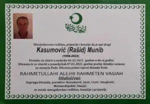 Preminuo Munib Kasumović