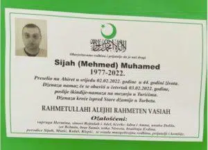 Preminuo Muhamed Sijah