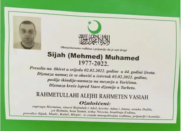 Preminuo Muhamed Sijah