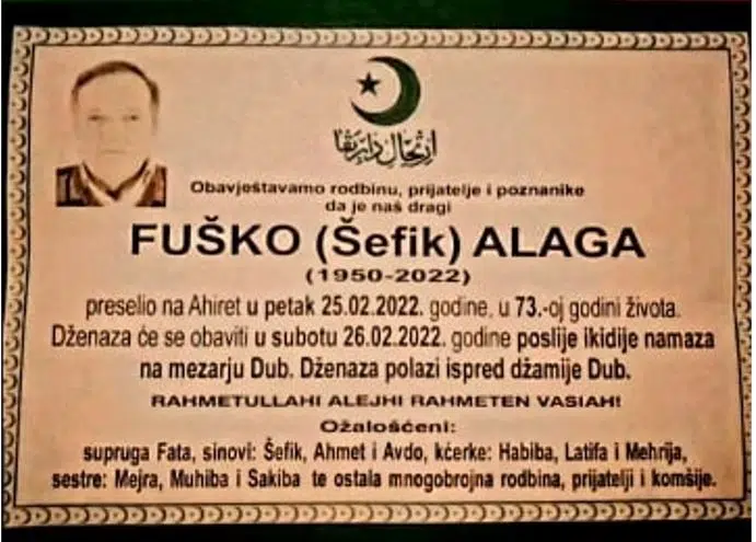 Preminuo Alaga Fuško