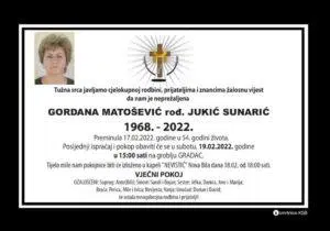 Preminula Gordana Matošević