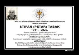 Preminuo Stipan Tabak