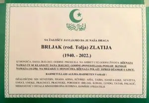 Preminula Zlatija Brljak