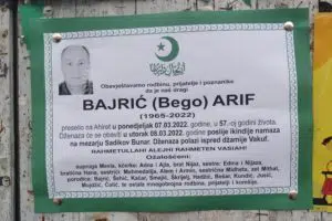 Preminuo Arif Bajrić