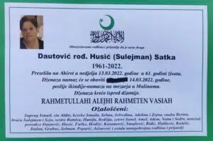 Preminula Satka Dautović