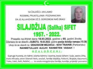 Preminuo Sifet Silajdžija