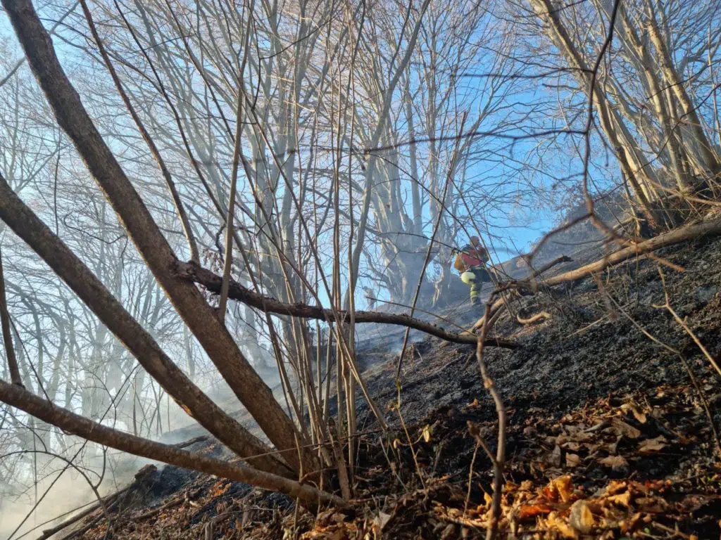 (FOTO) Vatrogasno društvo Turbe/ Tri sata gasili požar u Karauli