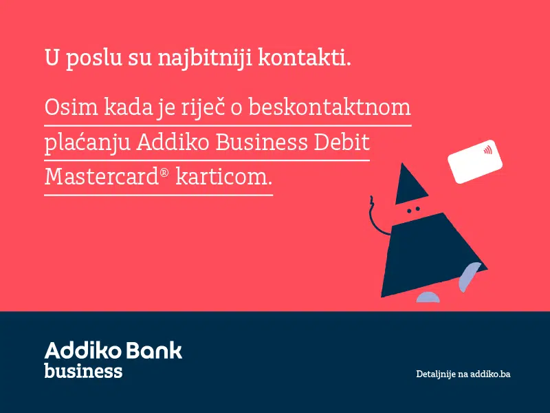 Putujte bezbrižno uz Addiko Business Debit Mastercard karticu