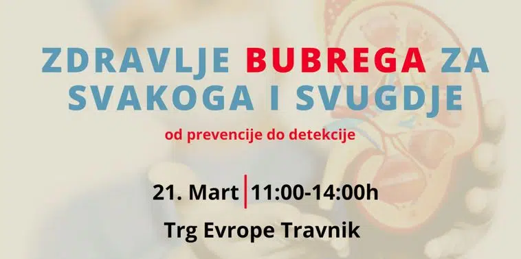Zavod za javno zdravstvo SBK / U ponedjeljak na Centralnom trgu planirano više aktivnosti