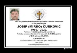 Preminuo Josip Ćurković