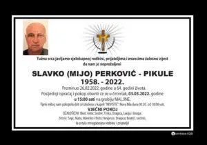 Preminuo Slavko Perković - Pikule