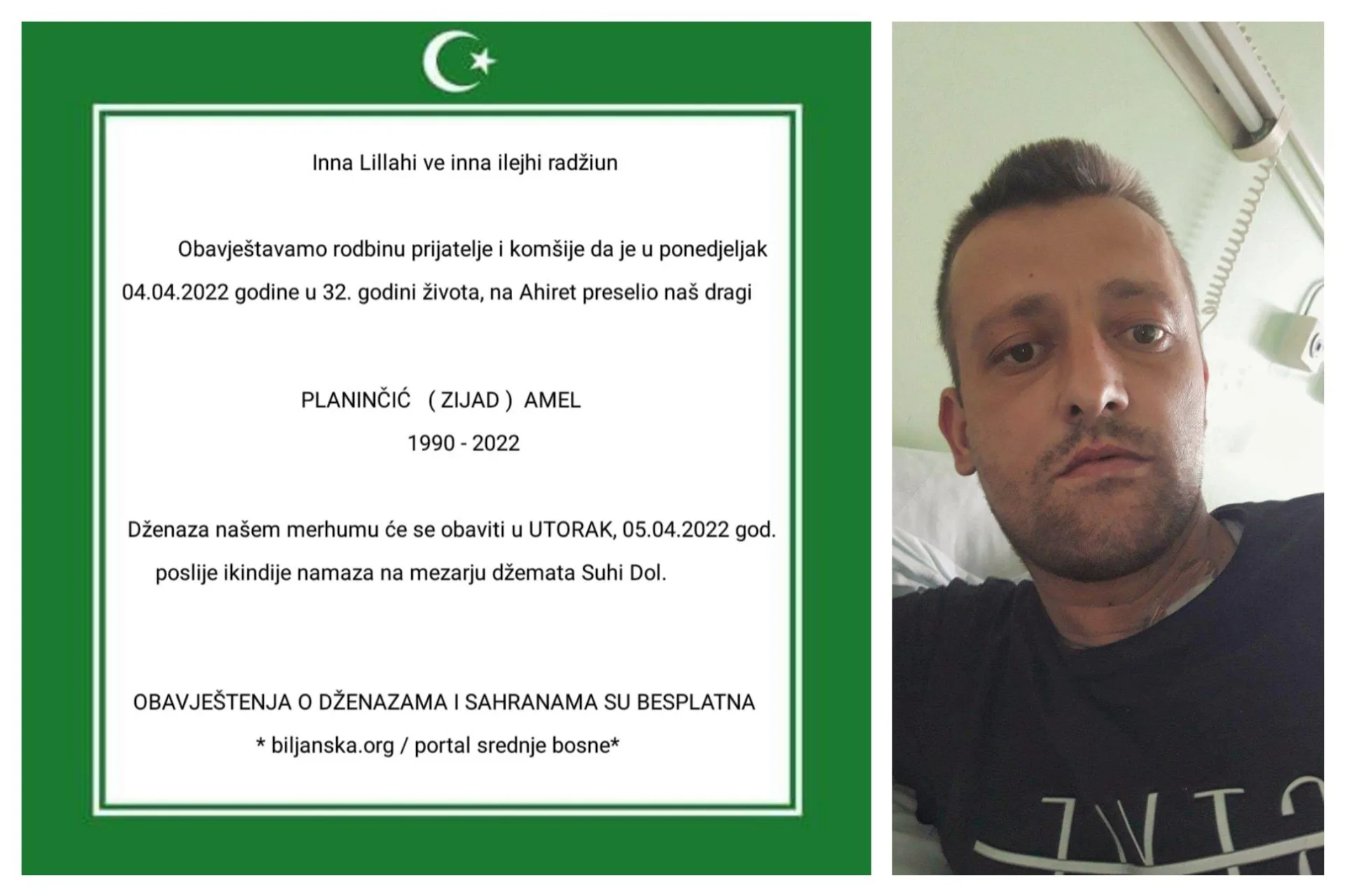 Preminuo Amel Planinčić