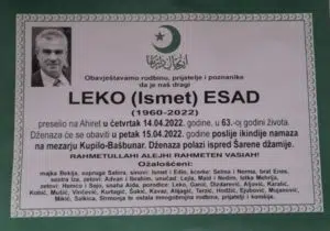 Preminuo Leko Esad