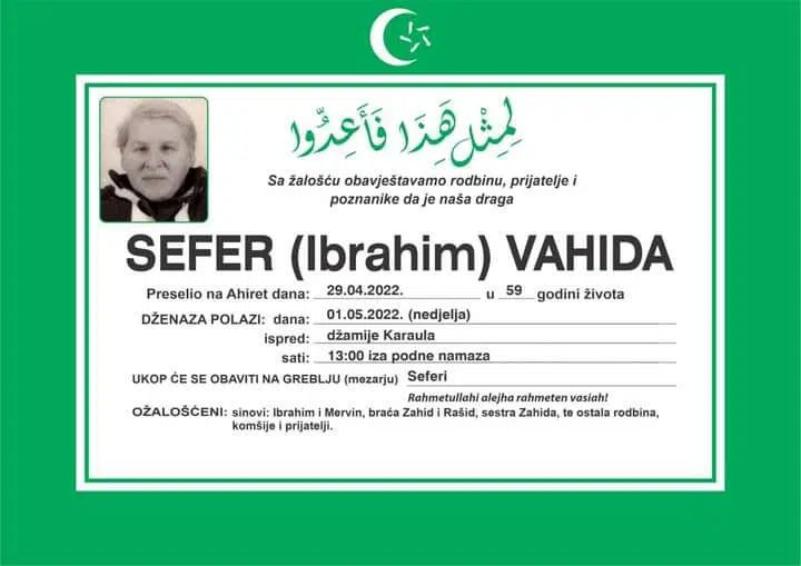 Preminula Vahida Sefer