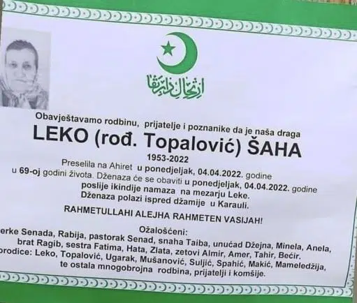 Preminula Leko Šaha