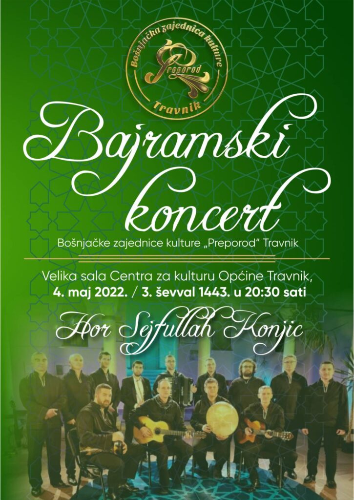 bajramski koncert bošnjačke zajednice kulture „preporod“ travnik