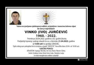 Preminuo Vinko Jurčević
