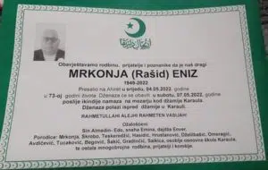 Preminuo Eniz Mrkonja