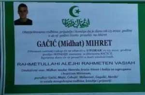 Preminuo Mihret Gačić