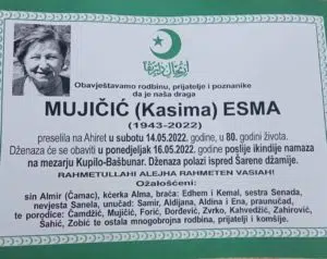 Preminula Esma Mujičić