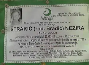 Preminula Nezira Štrakić